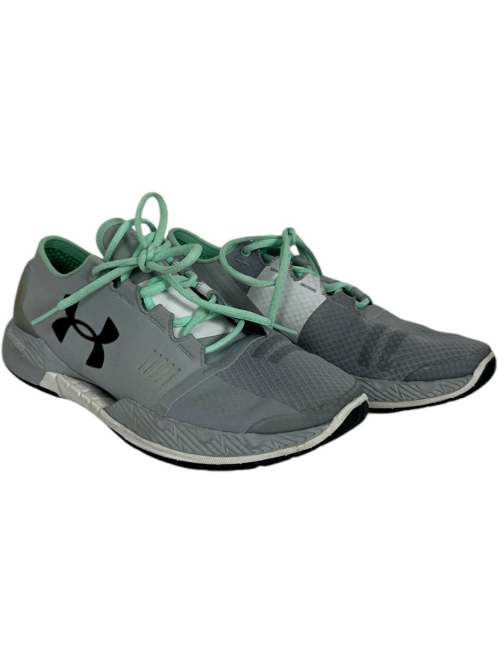 Under Armour Speedform Sneakers Running Shoes Womens Size 9 Grey Teal Athletic